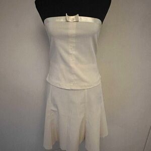 Cocktail two pieces set with bow.